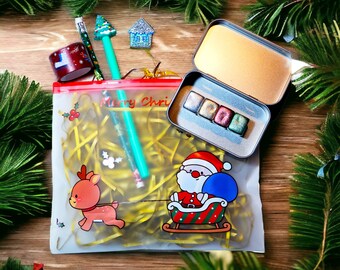 Pintura de acuarela holográfica cromada - Cosas de Navidad - juego de regalo de media sartén