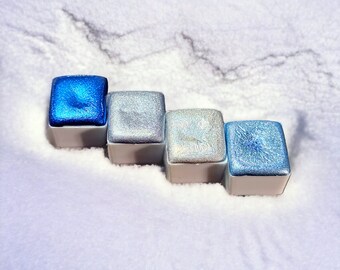 Pintura acuarela cromada - Invierno mítico - set de media pastilla