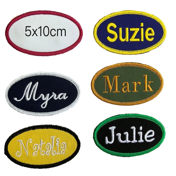 CUSTOM PERSONALIZED Embroidered Iron On Name Patch