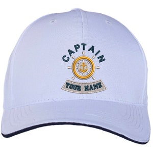 Custom Embroidered CAPTAIN Sports Ripstop Cap