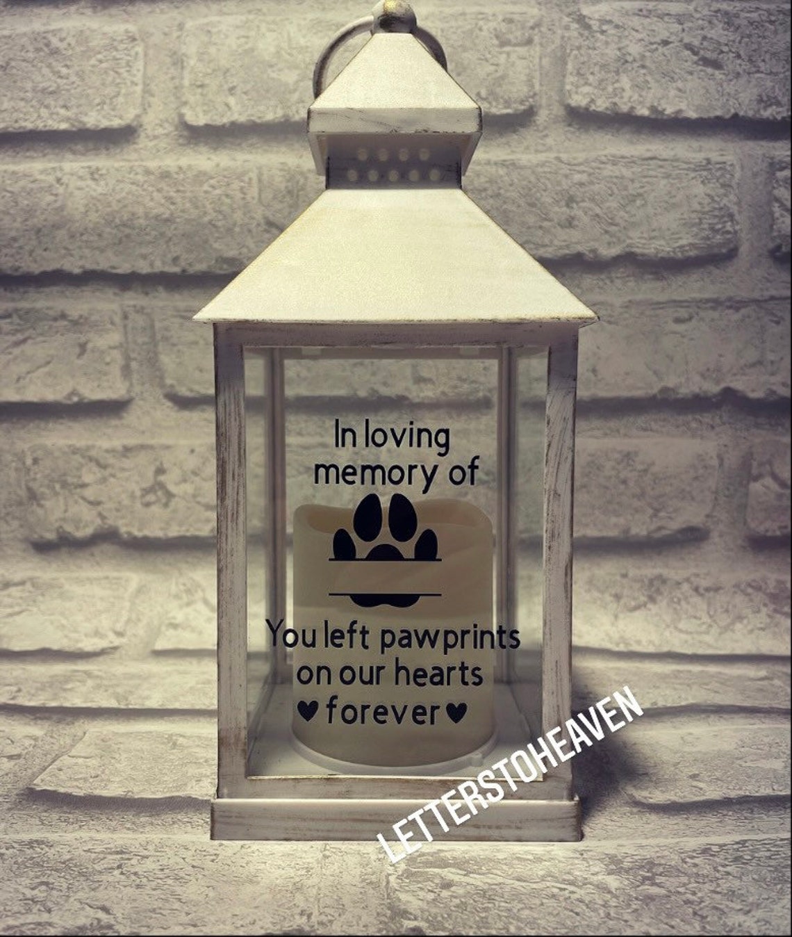 Memorial lantern dog memorial lantern pet memorial lantern Etsy