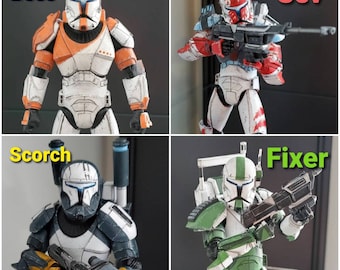 スターウォーズ　6インチ　クローンコマンドー　カスタム スター・ウォーズ』「BLACKシリーズ」6インチ・アクション
