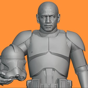 Clone Trooper Waxer head sculpt