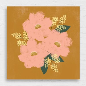 Vintage Floral Print, Instant Download, Pink Flowers Downloadable Artwork, Art, Wall Decor, Home Decor, Wall Hanging, Girl Bedroom, Bathroom