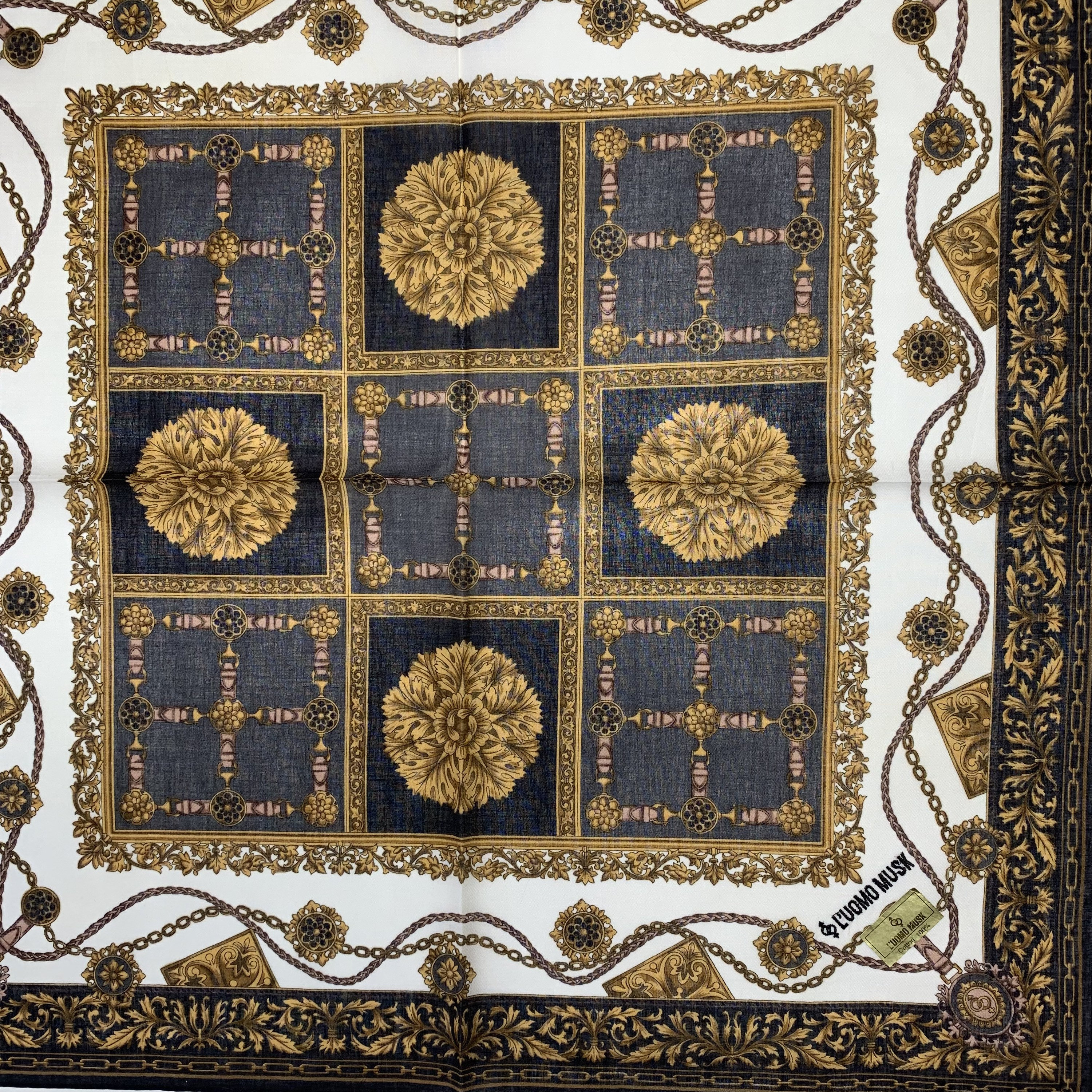 L'uomo Musk Vintage Handkerchief - Etsy Israel