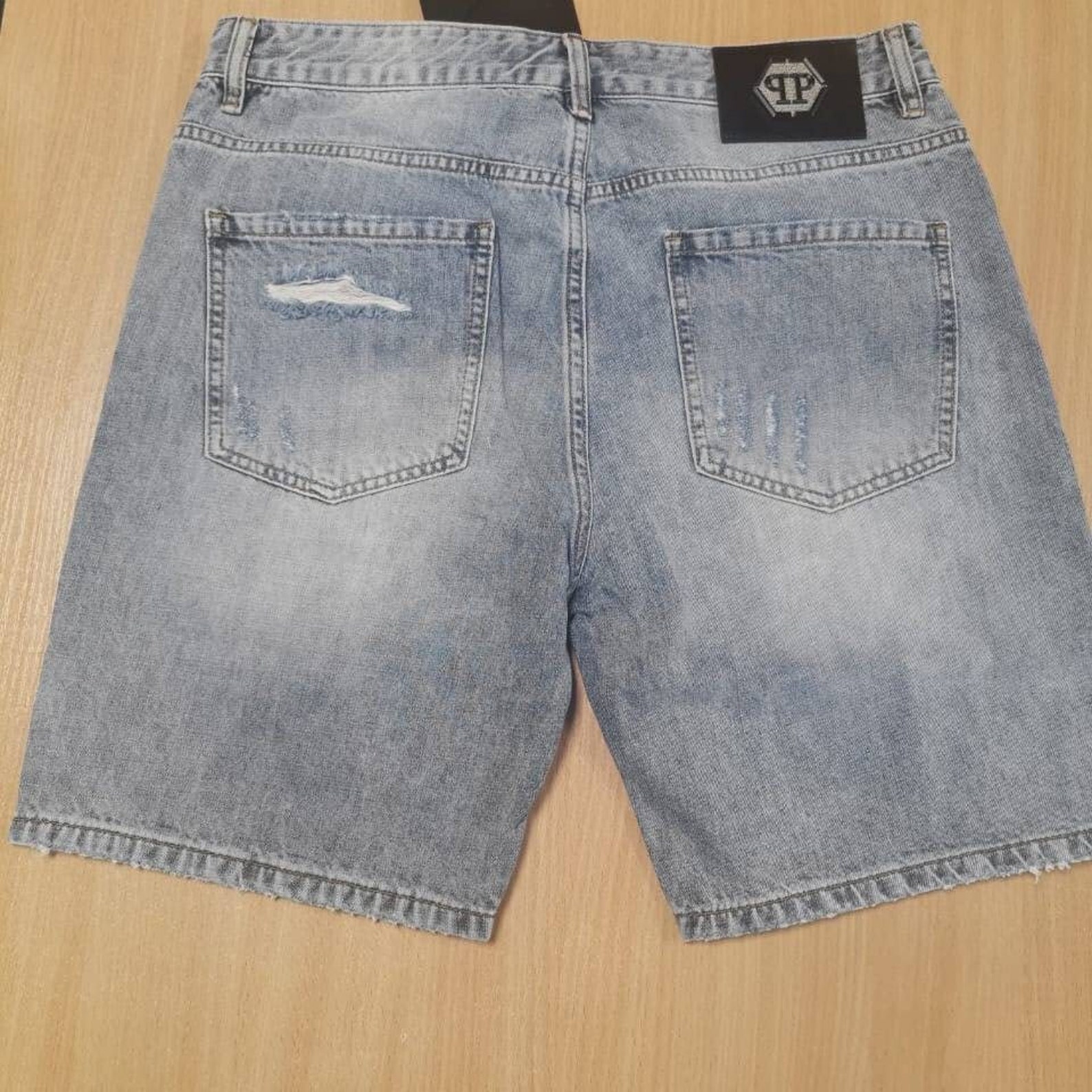 Vintage Mens Denim Shorts Plein Custom Denim Shorts Funny | Etsy