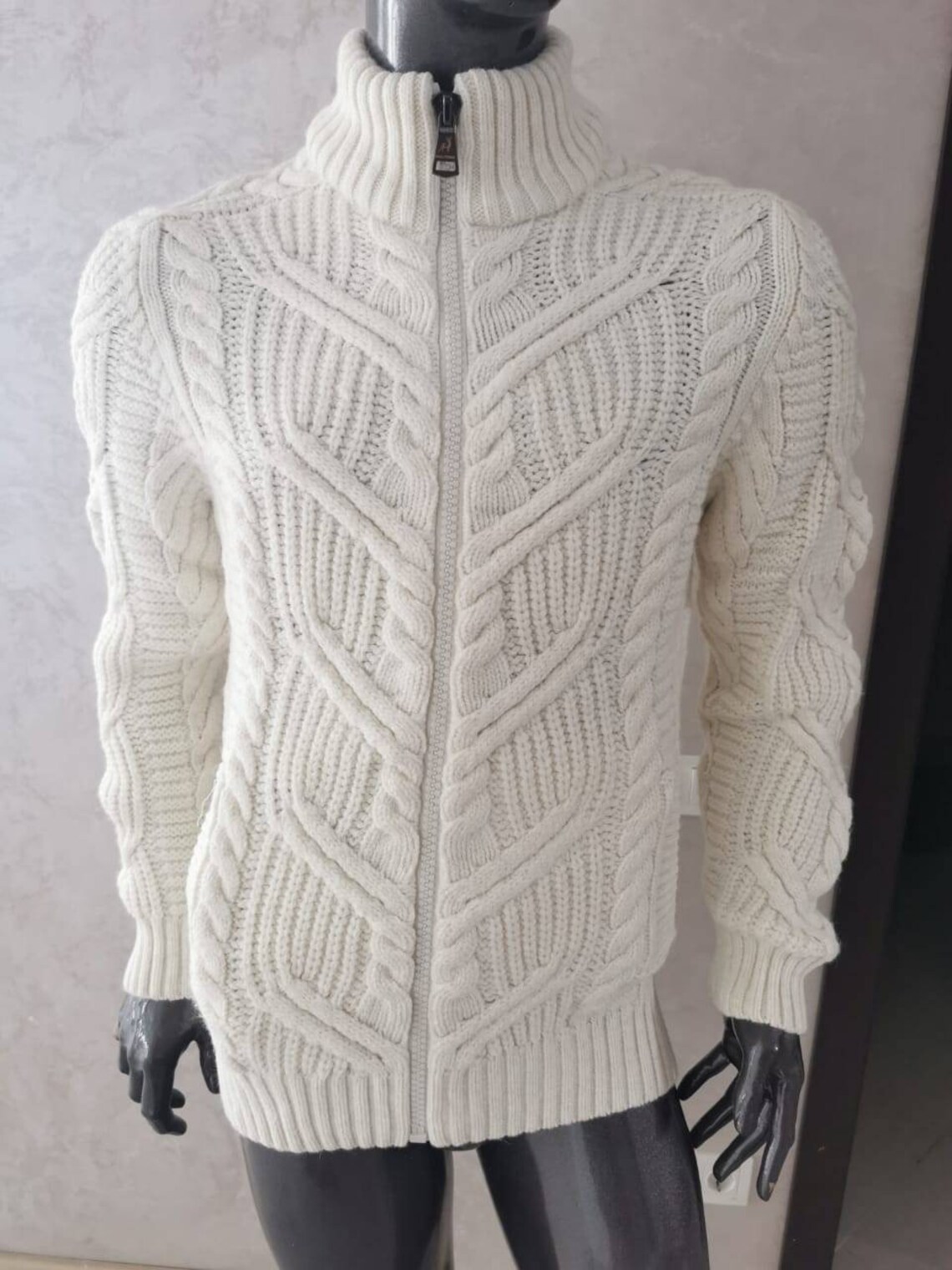 Knitted men's sweater Llama wool sweater ethnic Etsy