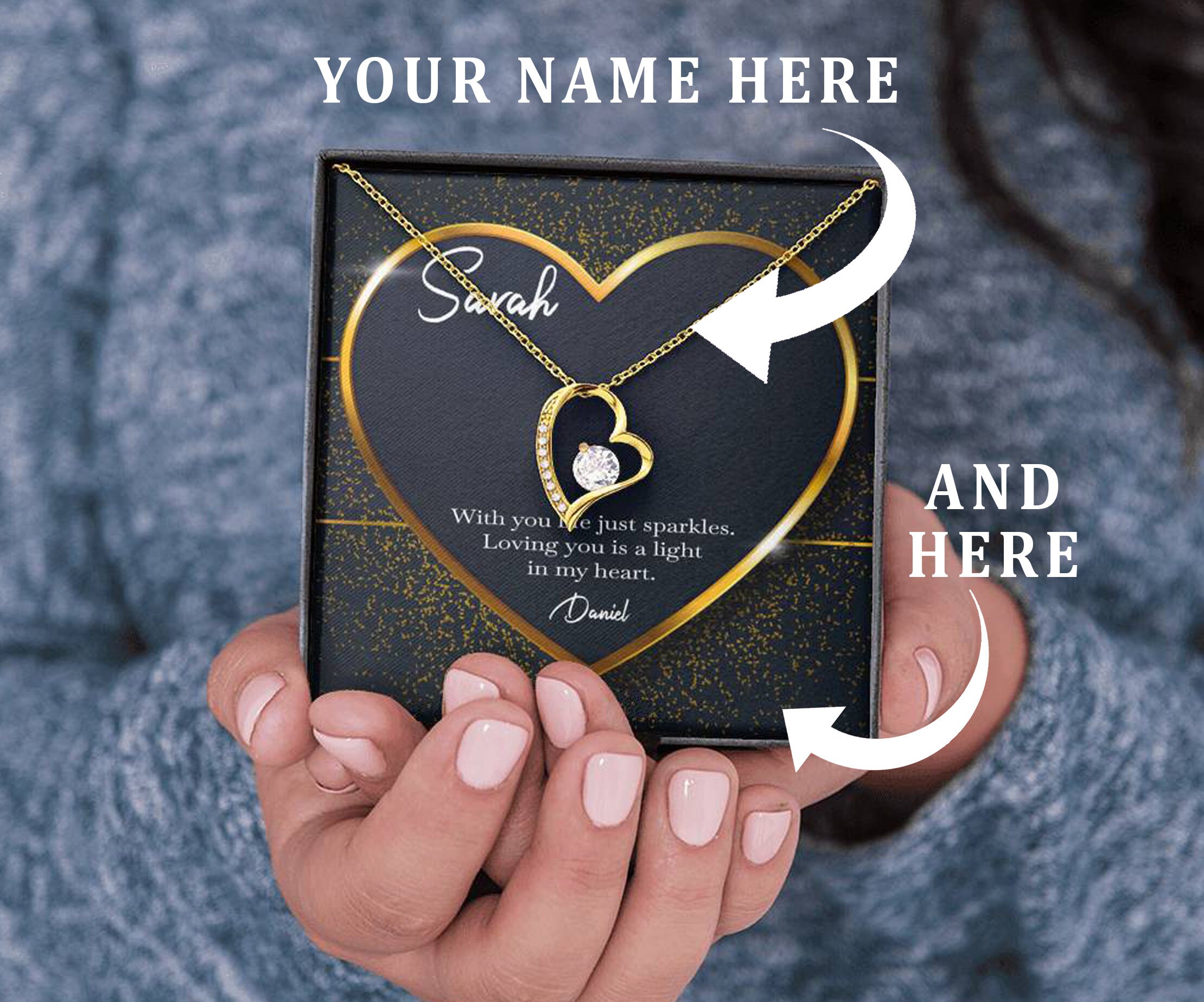 Sentimental Gift for Girlfriend Heart Necklace for Women Etsy