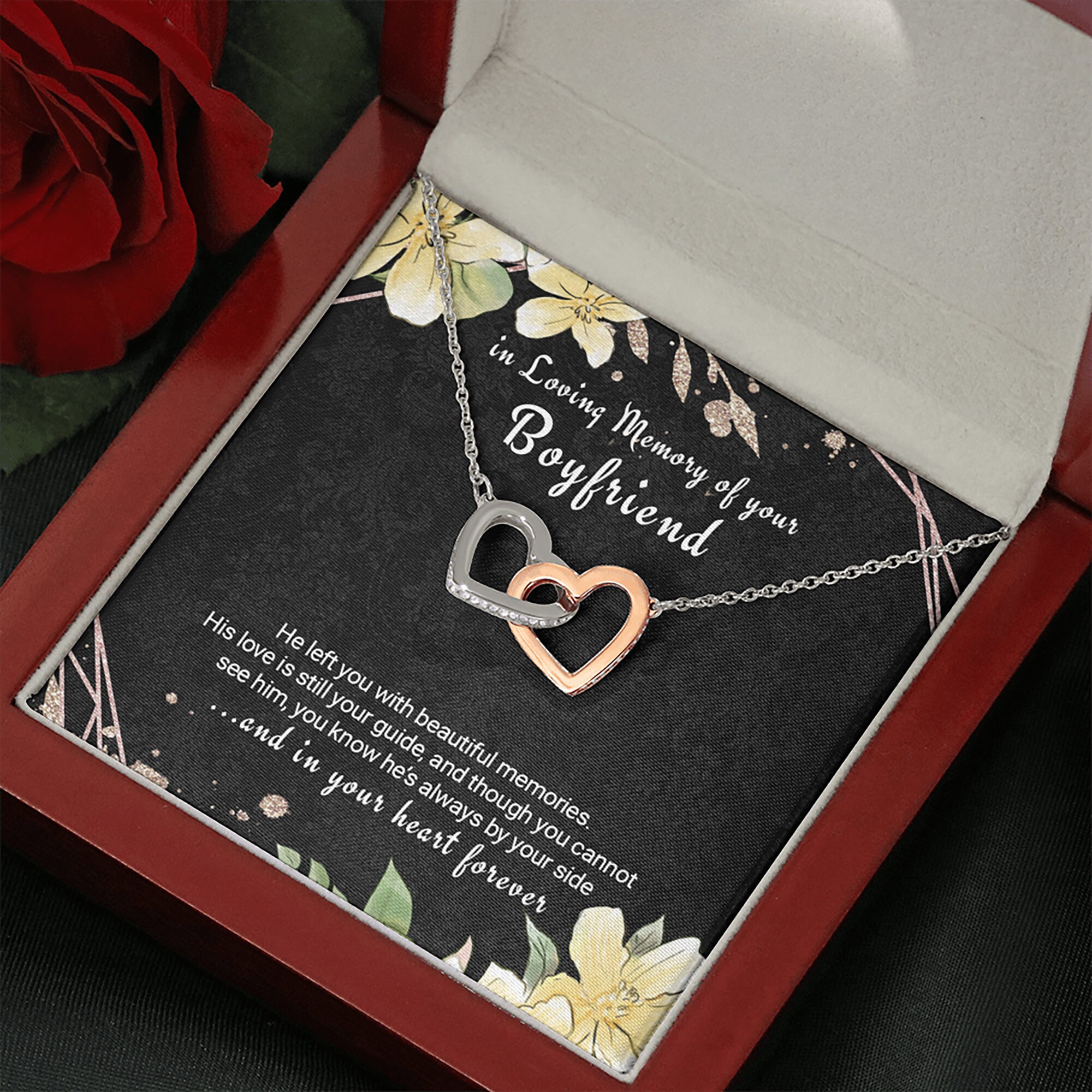 Loss of Boyfriend Necklace Remembrance Gift Bereavement Gift Etsy