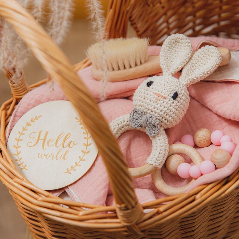 Pink Newborn Baby Shower Gift Set Baby Gift Box Etsy