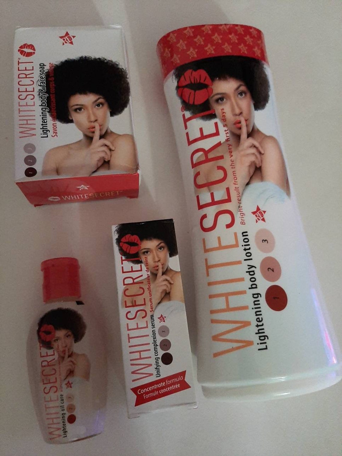 White secret combolightening body lotion 500ml Etsy