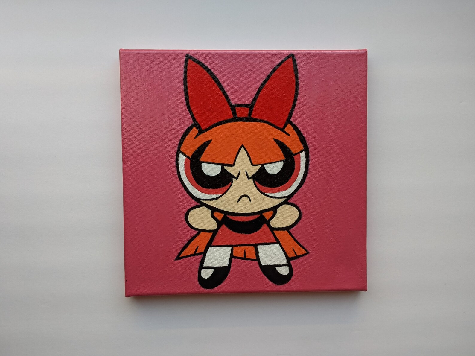 Powerpuff Girls Acrylic Painting Canvas Etsy