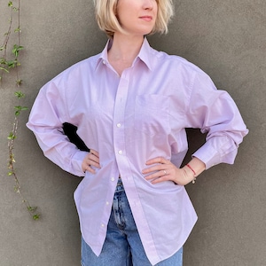 Marks and Spencer Lilac Checked Long Sleeve Shirt /Vintage Lilac Checked Overshirt
