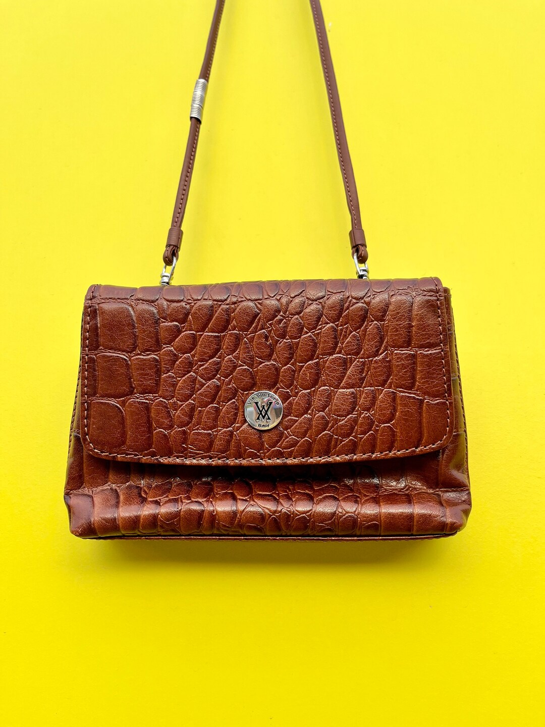 Brown Handmade Leather Mini Purse main image 1