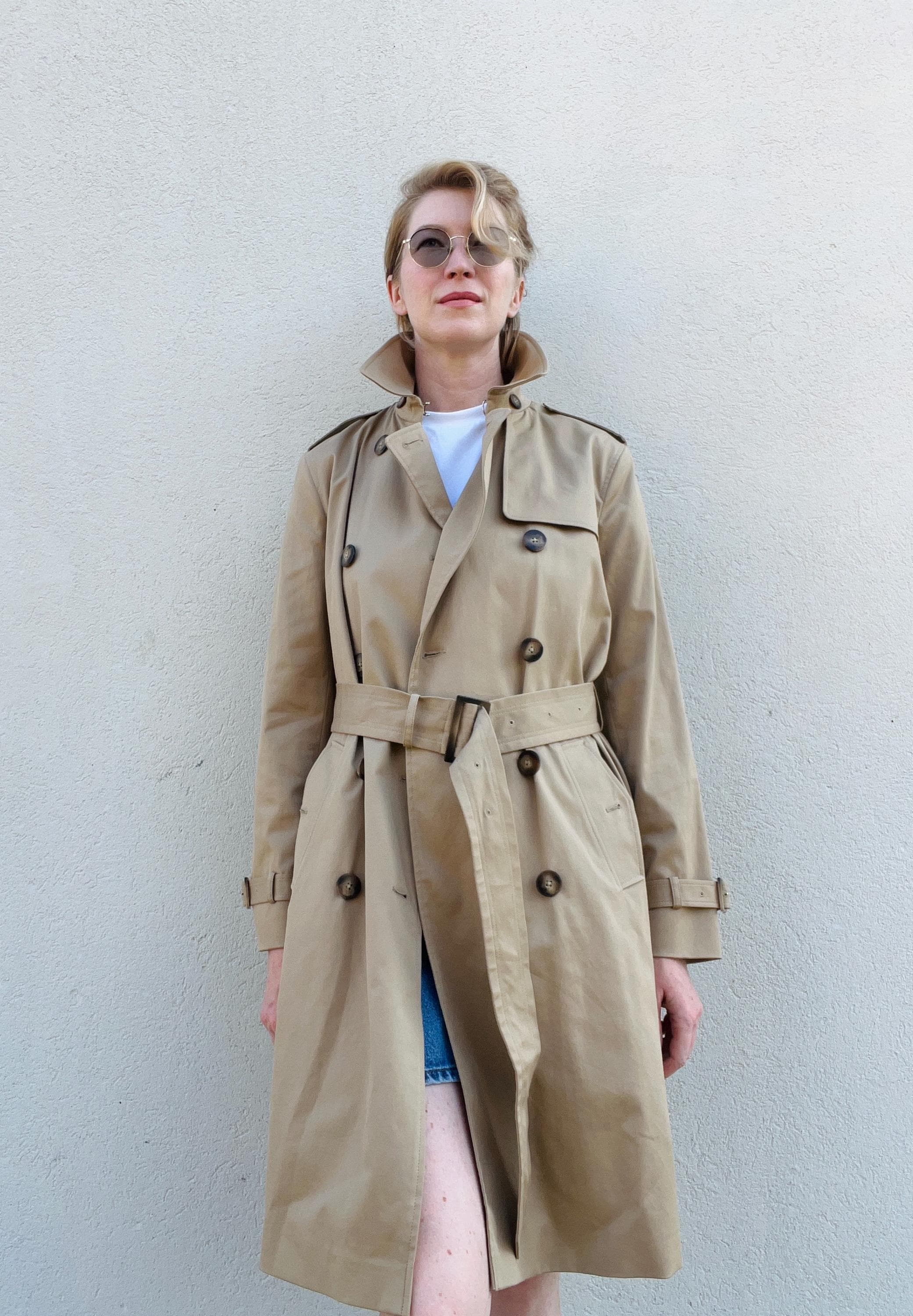 Massimo Dutti Feminine Trench Coat Trench Coat Fabric Canada