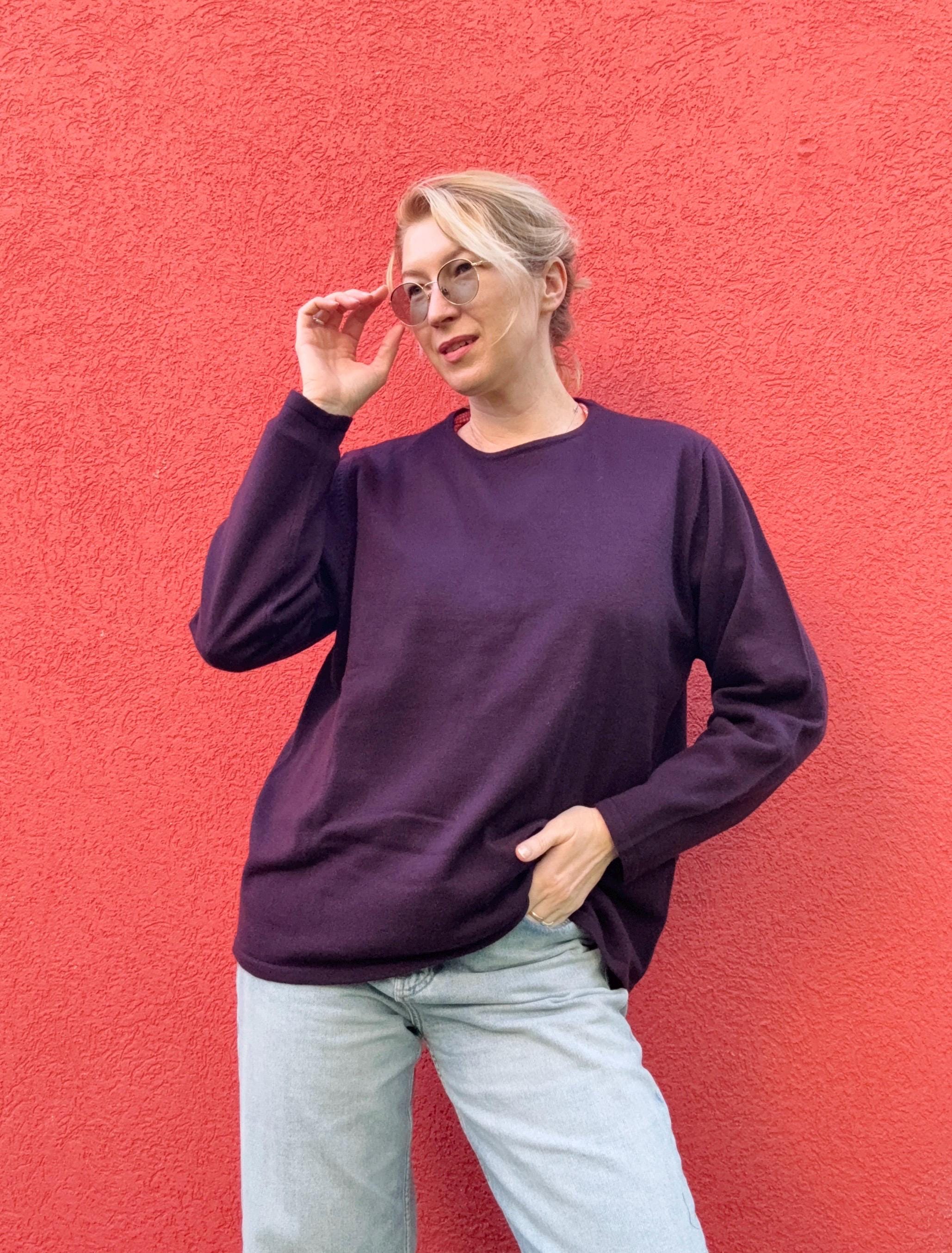 Pull Charter Club – Bleu Sarcelle Rayé Métallisé, Col V, Taille S, Occasion