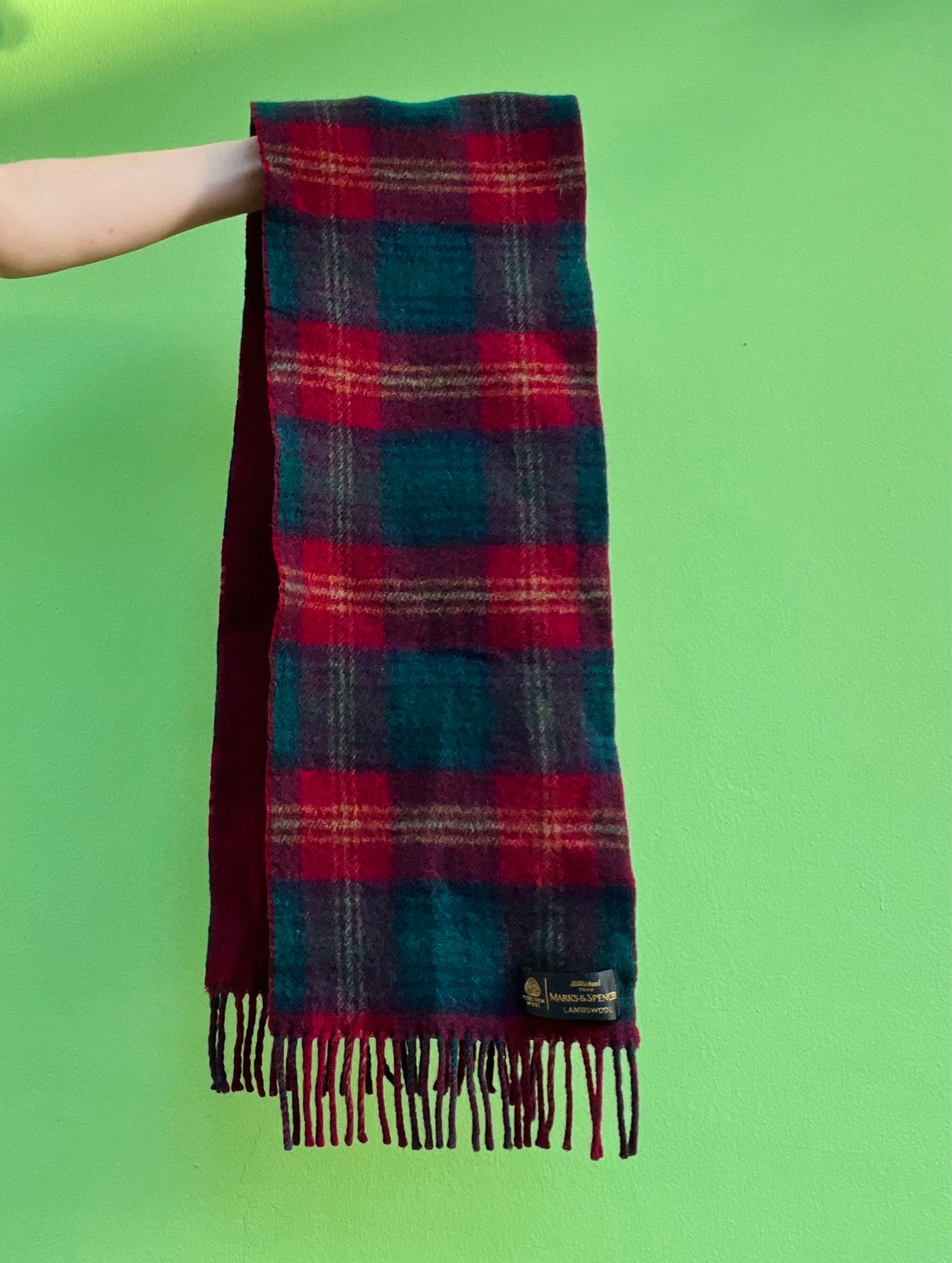 マフラー・ストール [OPEN YY] TARTAN WOOL SCARF RED Wool Scarf in Ramsay Red Tartan