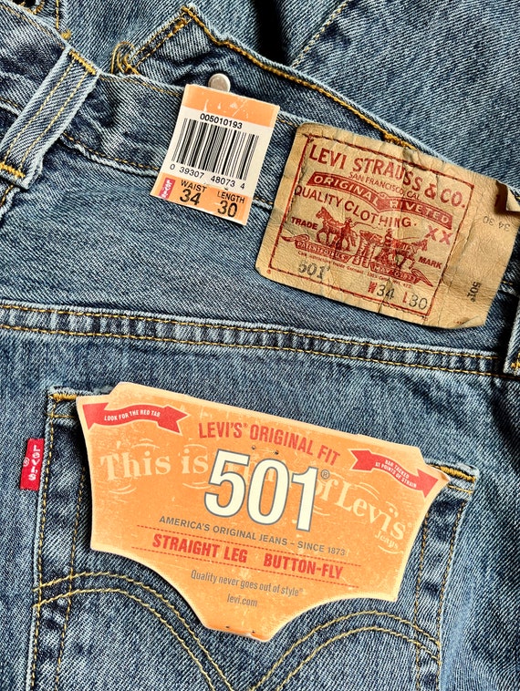 【新品未使用】LEVI'S VINTAGE CLOTHING 501 30×34 Vintage Levi's 501 Jeans Men Women W26-27-28-29-30-31-32-33