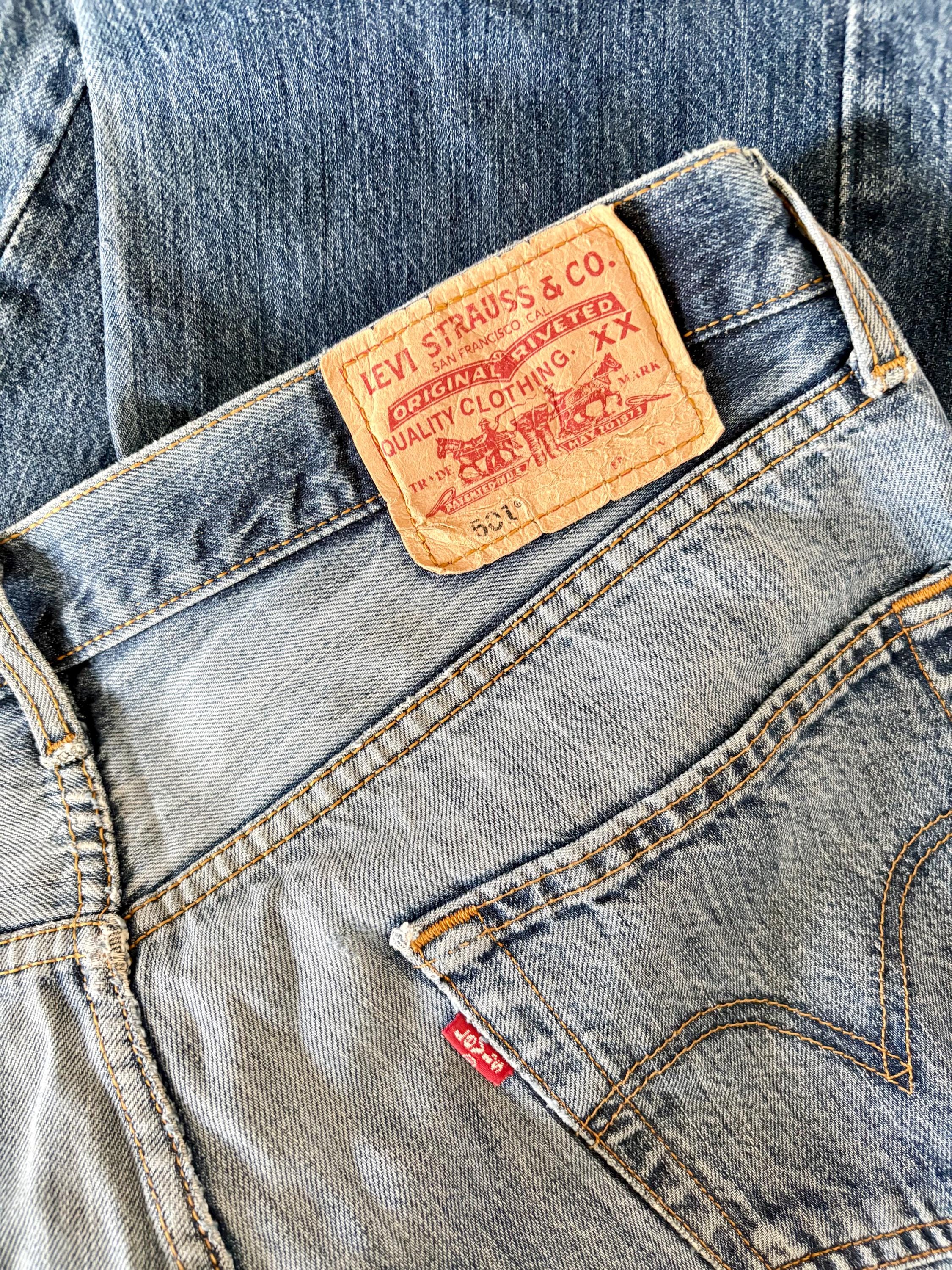 LEVI'S(R) / 501（R） LENGTH28 W34 ON SALE! Levis 501 W34 L30 Button Fly Red Tab 3-Digit Blue