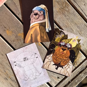 Lot de 7 cartes Marmot in Town
