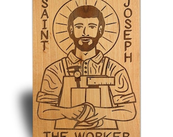 Wooden Icons - Many Designs available! St Joseph, St. Charbel, St. Francis, St. Michael, Sacred Heart, Panagia, Pantocrator