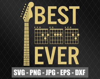 Download Dads Guitar Svg Etsy