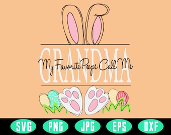 Grandma Bunny Svg Etsy
