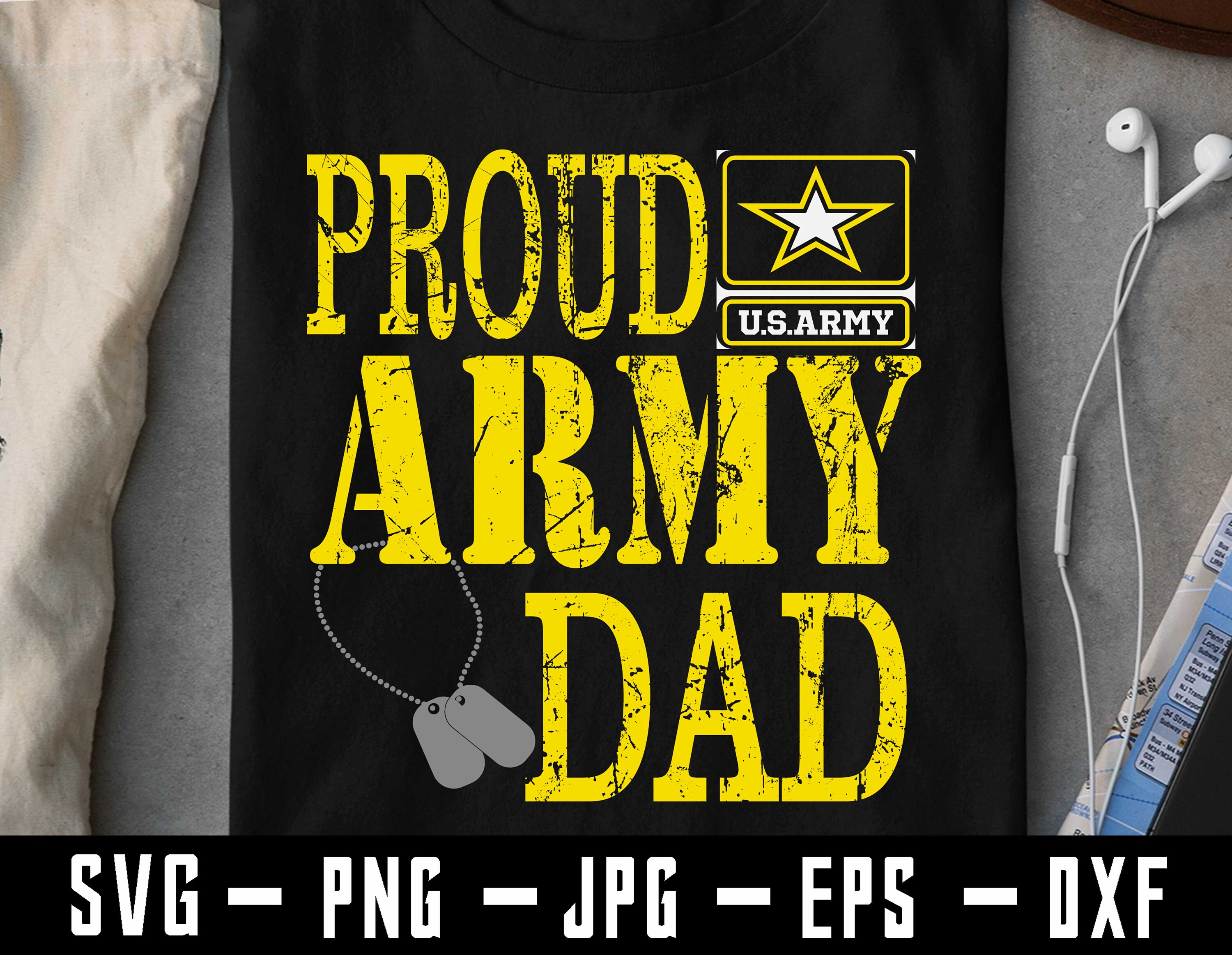 Proud US Army Dad Svg Army Svg Military Svg Veteran Svg Etsy