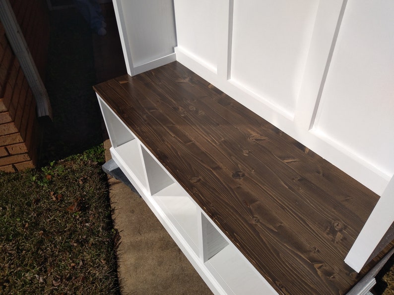 Farmhouse Halltree Farmhouse Hallway Tree With Bench Mudroom Etsy
