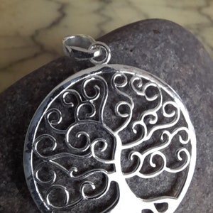 Sterling silver tree of life pendant for chain
