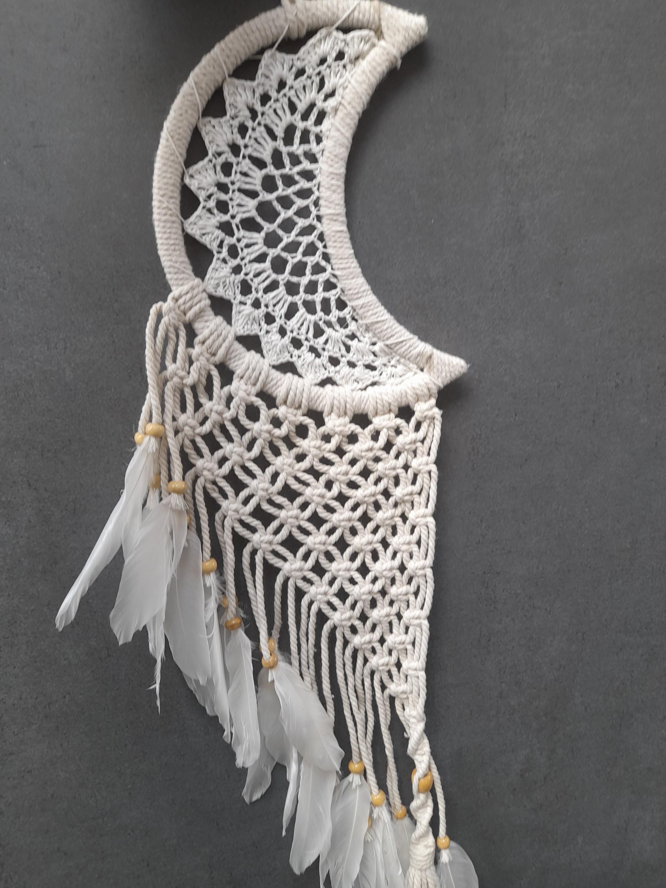 Dreamcatcher With White Feathers - Etsy