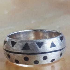 Band ring 925 sterling silver size. 54