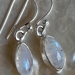 Earrings earrings sterling silver moonstone