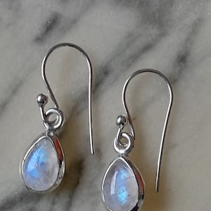 Hanging earrings earrings earrings 925 sterling silver moonstone