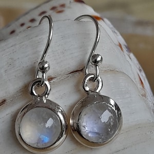 Earrings - earrings silver moonstone