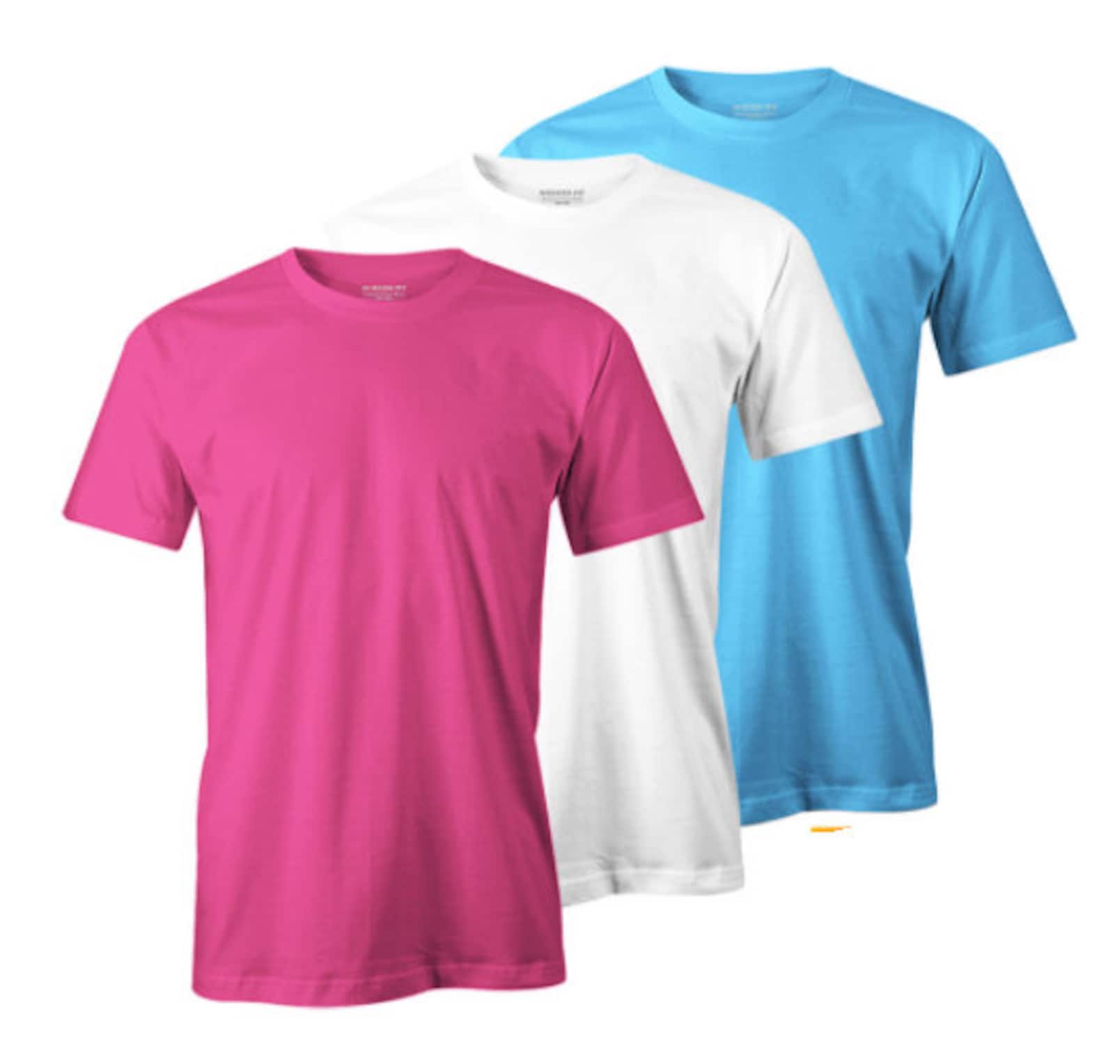 Mens premium crew neck t shirts 3 x bundle pack/Best Quality Etsy