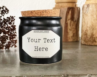Ihr Text hier, Kerzengeschenk mit Ihrem personalisierten Text