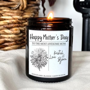 Moederdag Cadeau, Gepersonaliseerd kaarsgeschenk