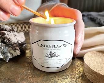 Vanilla Cream, Scented Candle, Canola (Rapeseed) Wax