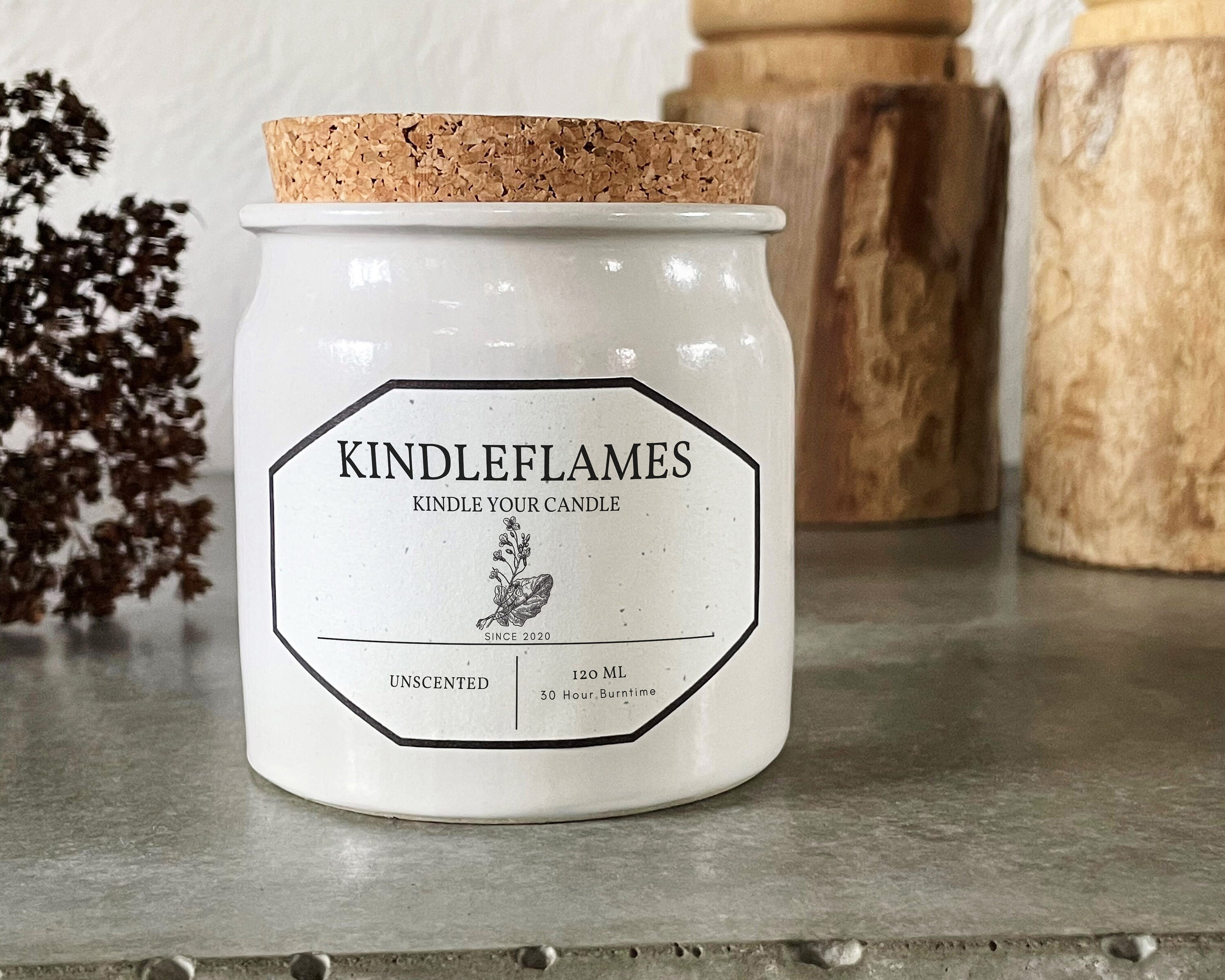 Unscented Candle, Canola (Rapeseed) Wax