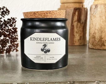 Sweet Cherry Jam, Scented Candle, Canola (Rapeseed) Wax