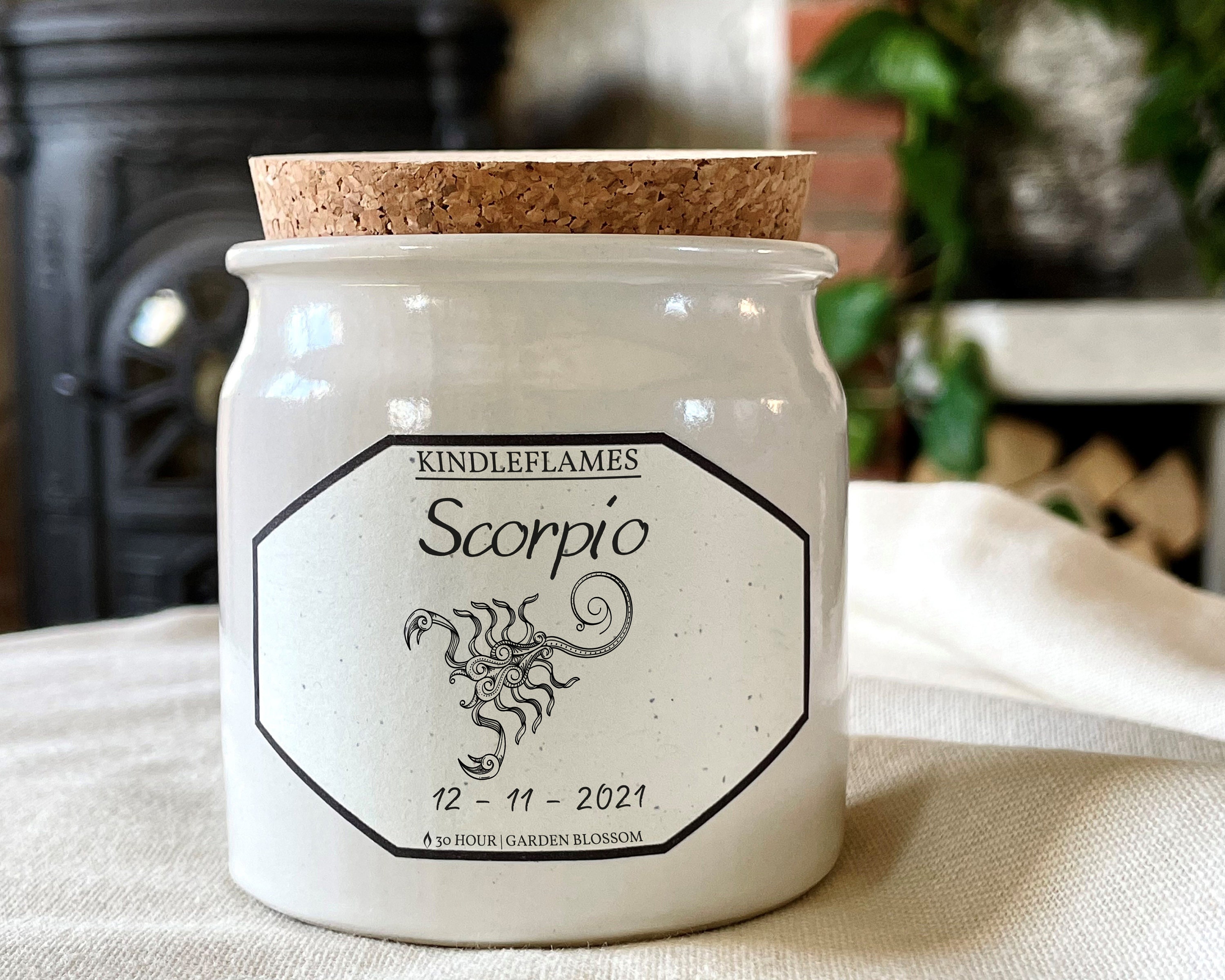 Scorpio Zodiac Sign Candle Personalized Candle Gift Etsy