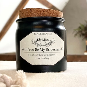 Bruidsmeisjesgeschenk, Gepersonaliseerd Kaarsgeschenk