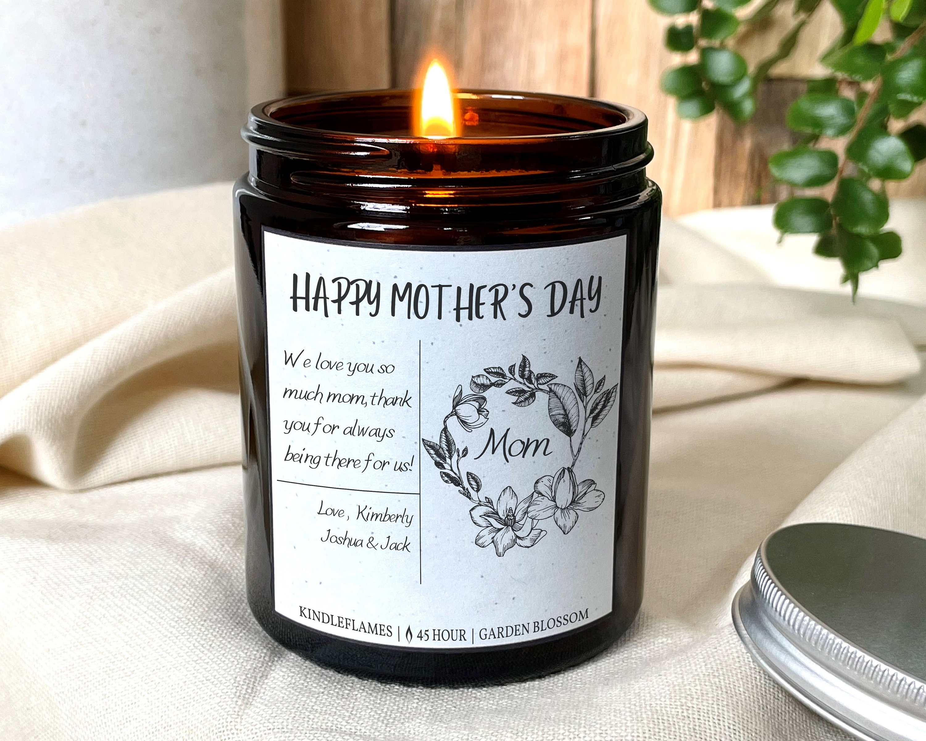 Mother's Day Candle Gift Customizable Text Etsy UK