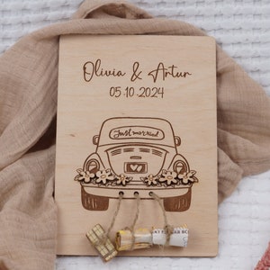 personalisiertes Hochzeitsgeschenk, Geldgeschenk zur Hochzeit