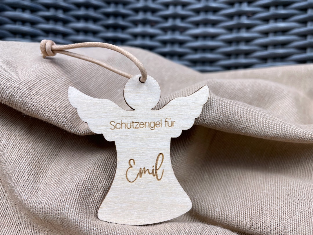 Wie Erfahre Ich Den Namen Meines Schutzengels Personalisierter Schutzengel aus Holz, Schutzengelanhänger mit