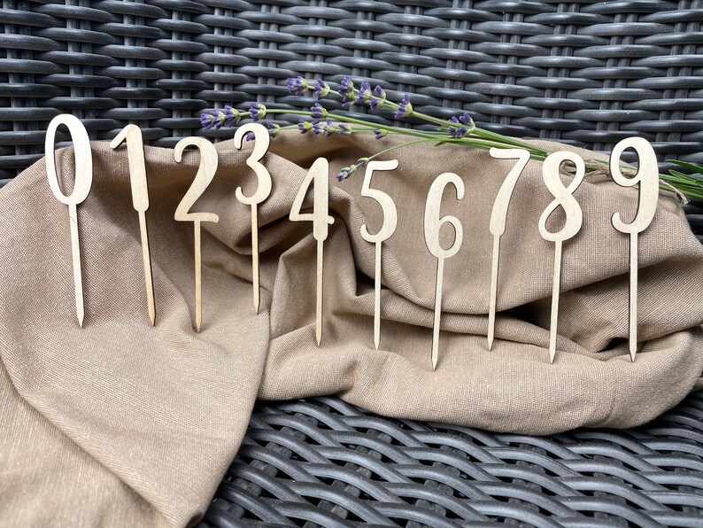 Cupcake Topper Numbers, Cake Topper Small Numbers for Muffins - Etsy
