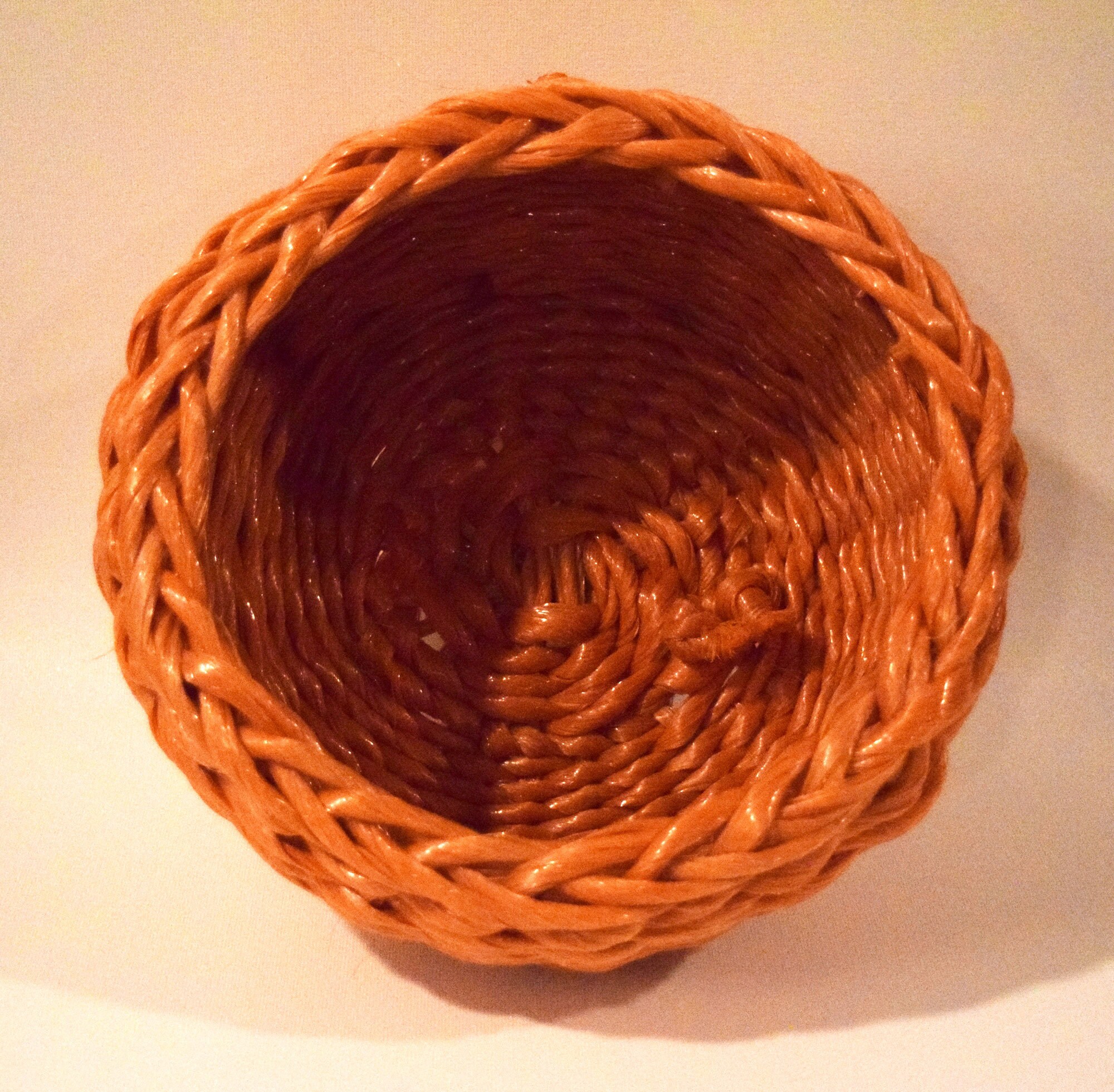 Plastic Baling Twine Round Basket Etsy