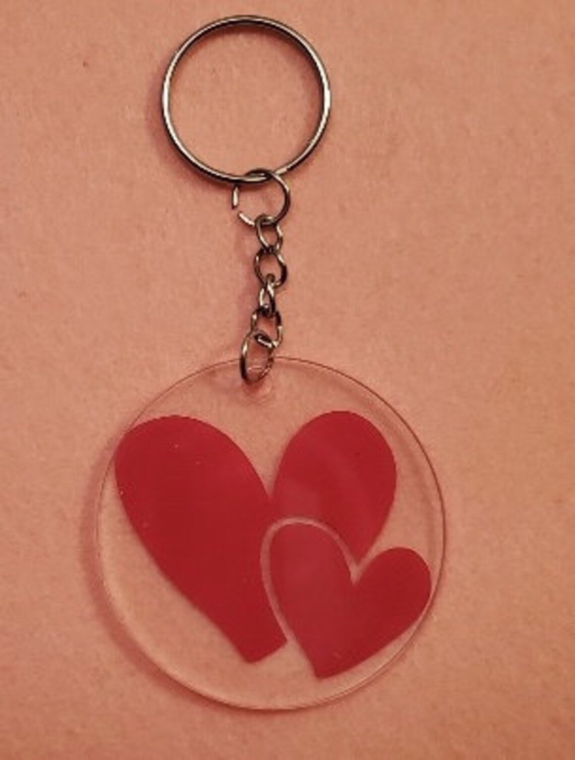 2 Acrylic Round Keychain With Designs Etsy.de