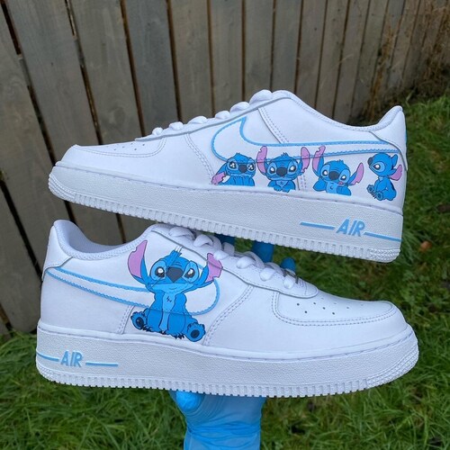 Custom Air Force 1 Stitch From Lilo and Stitch Sneaker Shoe - Etsy UK